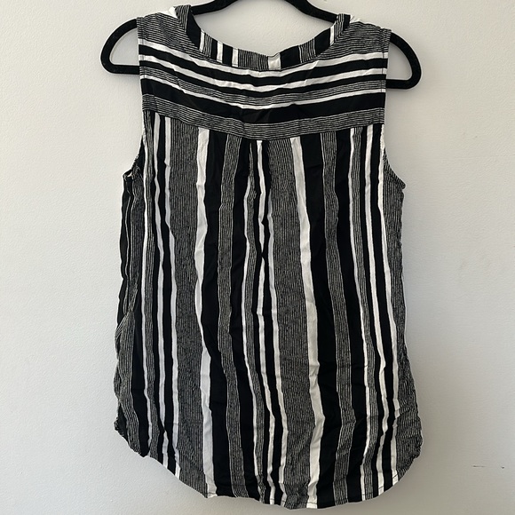 Esqualo Striped Button Tank - Picture 3 of 3